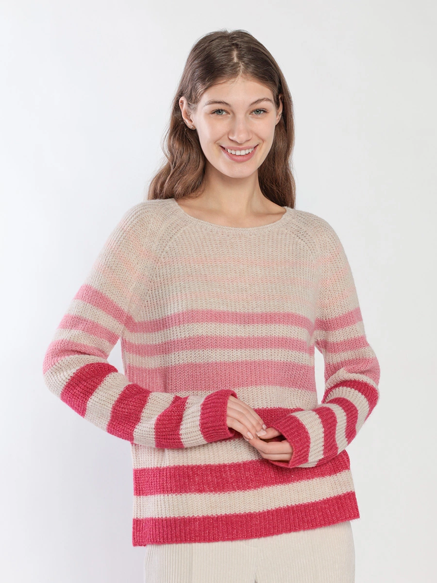 Джемпер в полоску из смесовой шерсти